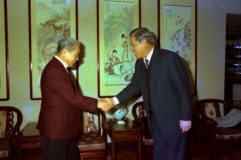 李登輝總統擔任副總統時曾造訪中正堂1985.3.14