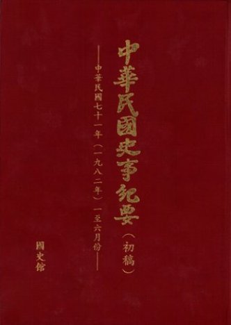 中華民國史事紀要民國71年1至6月