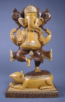 印度象神木雕