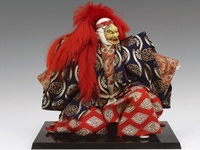 日本能劇「石橋」紅獅子偶