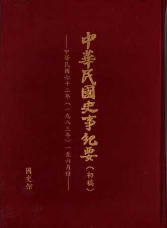 中華民國史事紀要民國72年1至6月